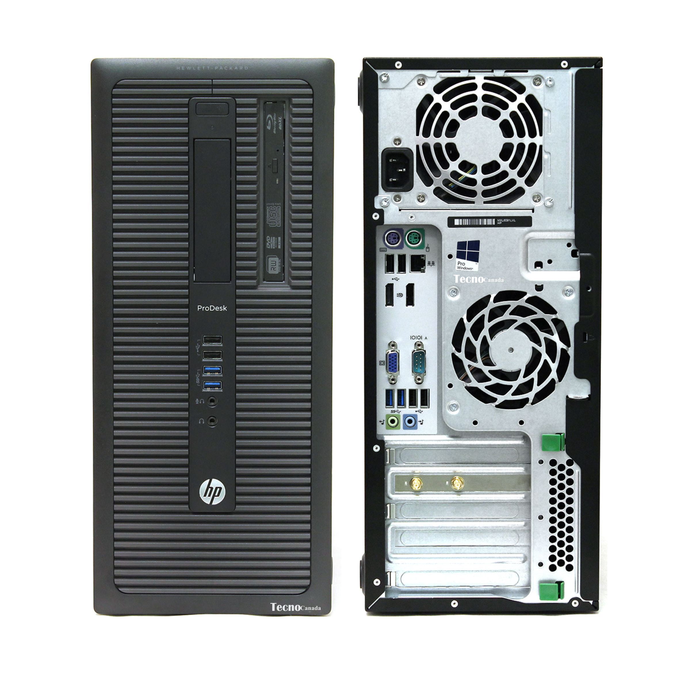 HP ProDesk 600 G1 Tower Desktop PC Computer Intel Core i5 4570 16GB RAM 256GB SSD+250GB HDD DVD Windows 10 Pro  NEW keyboard,mouse,HDMI,WiFI Refurbished