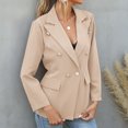 thumbnail image 5 of Pompotops Blazer à Manches Longues pour Femmes, Couleur Unie, Mode, Col à Revers, Petit, Liquidation, 5 of 5