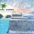 thumbnail image 2 of 3Pcs Bedding Set Summer Sleeping Mat Cooling Mattress Topper Ice silk Pad Summer Ice Silk Bed Cover, 2 of 8