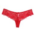 thumbnail image 1 of Birdeem Culotte String Femme Mode Aguichant Dentelle Fleur Gaze Transparente Nœud Taille Basse G-String Pantalon Culottes String, 1 of 3