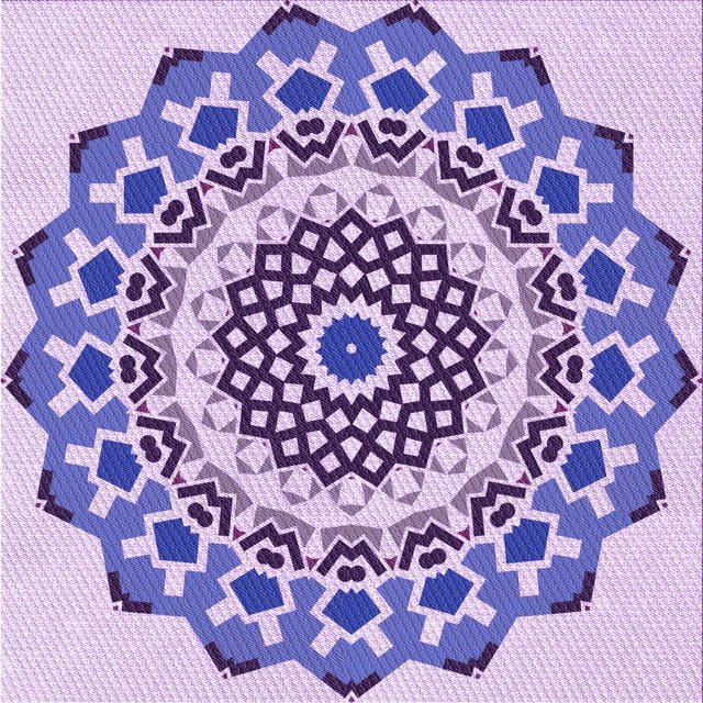 Ahgly Tapis d'Intérieur Lavable en Machine Carré Transitionnel Fleur Rose, 7 Pieds Carré