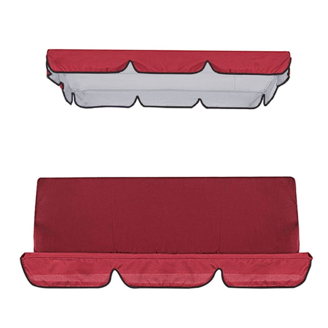 XZNGL Patio Swing Canopy Cover Set Swing Replacement Top Cover + Swing Cushion Cover