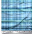 thumbnail image 1 of Soimoi Rayon Fabric Plaid Check Print Fabric by The Yard 56 Inch Wide, 1 of 3