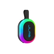 JLab Pop Party Haut-parleur Portable Bluetooth, 5W, 8 Heures d'Autonomie, Éclairage RGB, Résistant aux Éclaboussures, Noir