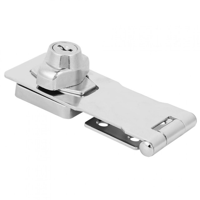 Heaveant Drawer Hasp Lock, Zinc Alloy Keyed Hasp Safety Locks Cabinet Closet Furniture Security Hasp Door Lock Gate Latch