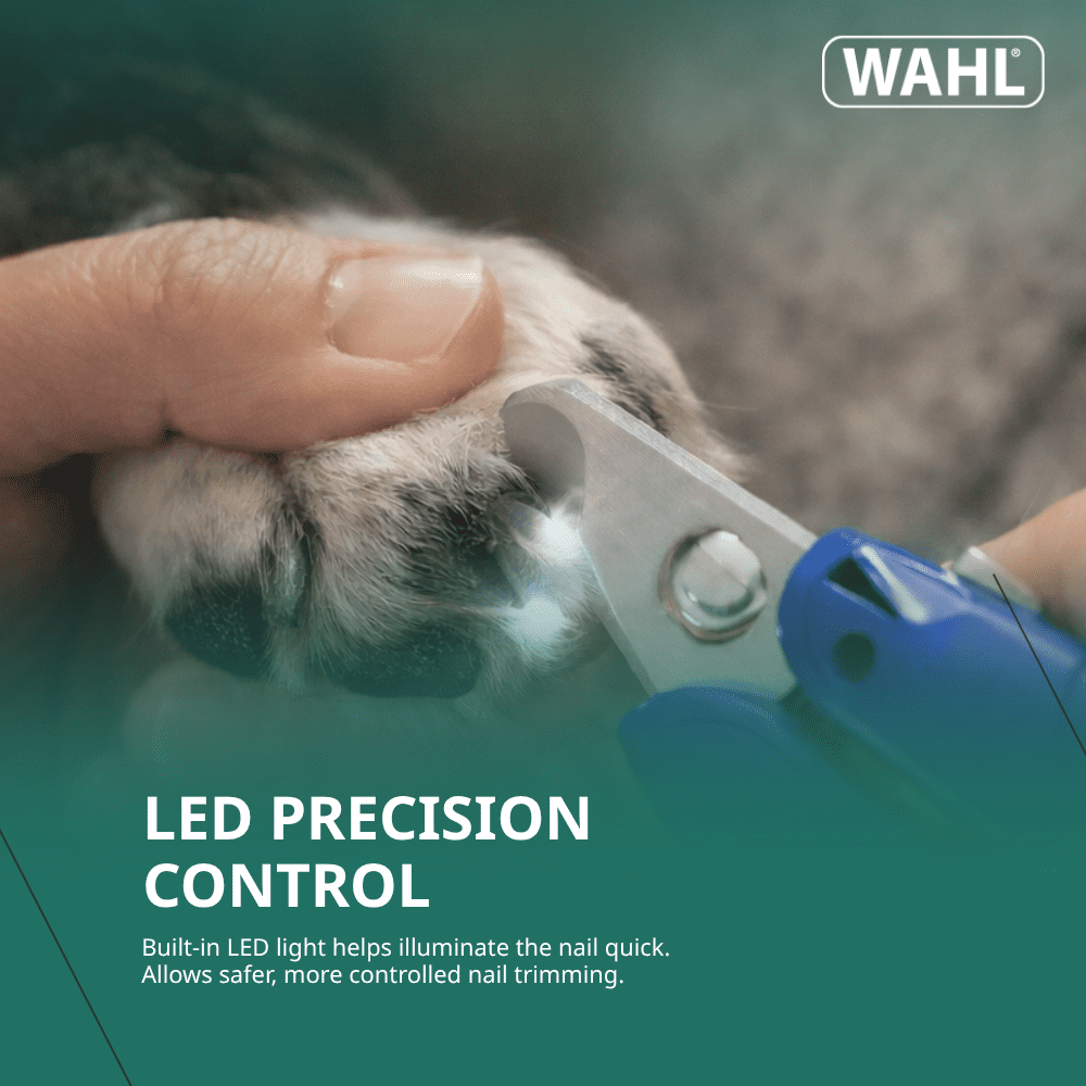 LED Pet Nail Clipper for Dogs & Cats – Precision Nail Trimmer with Built-in LED Light to See Quick, Ergonomic Grip, Safe & Easy Grooming Tool for Pets at Home - Model 58171