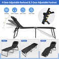 thumbnail image 4 of Costway Chaise Longue Pliante 16 Pouces Chaise Inclinable avec Dossier et Repose-Pieds Réglables, 4 of 10