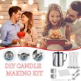 thumbnail image 1 of DIY Candle Making Kit Including Wax Jar Beeswax Wick Candle Box Spoon Etc, 1 of 8