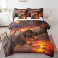 thumbnail image 1 of YST Wild Sloth Comforter Set, Jungle Animal Bedding, 7-Piece, Brown and Grey, King, 1 of 6