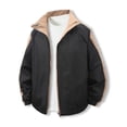 thumbnail image 1 of Dagegui Mens Bomber Jacket Lightweight Stand Collar Windbreaker Spring Fall Casual Jackets with Pockets Black M, 1 of 4