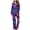 05_bleu, variante sur GPOECD Pyjama pour Femmes, Saint-Valentin, Imprimé de Cœurs, Boutons, Ensemble de Pyjama à Manches Longues pour un Port à la Maison Confortable et le Sommeil 08_Purple,m