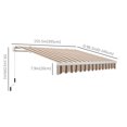 thumbnail image 3 of Outsunny 13' x 8' Manual Retractable Patio Awning Sun Shade, 3 of 10