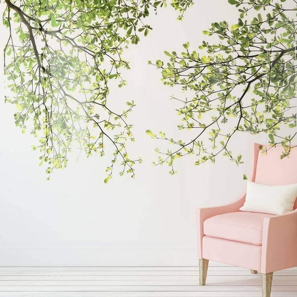 Family Green Tree Wall Sticker Self Adhesive Wall Art Decals Removable DIY Wall Art Decor Decals Murals for Offices Home Wal