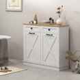 thumbnail image 2 of HOMCOM Tilt Out Laundry Hamper Cabinet with 2 Baskets and 2 Drawers, Black, 2 of 10