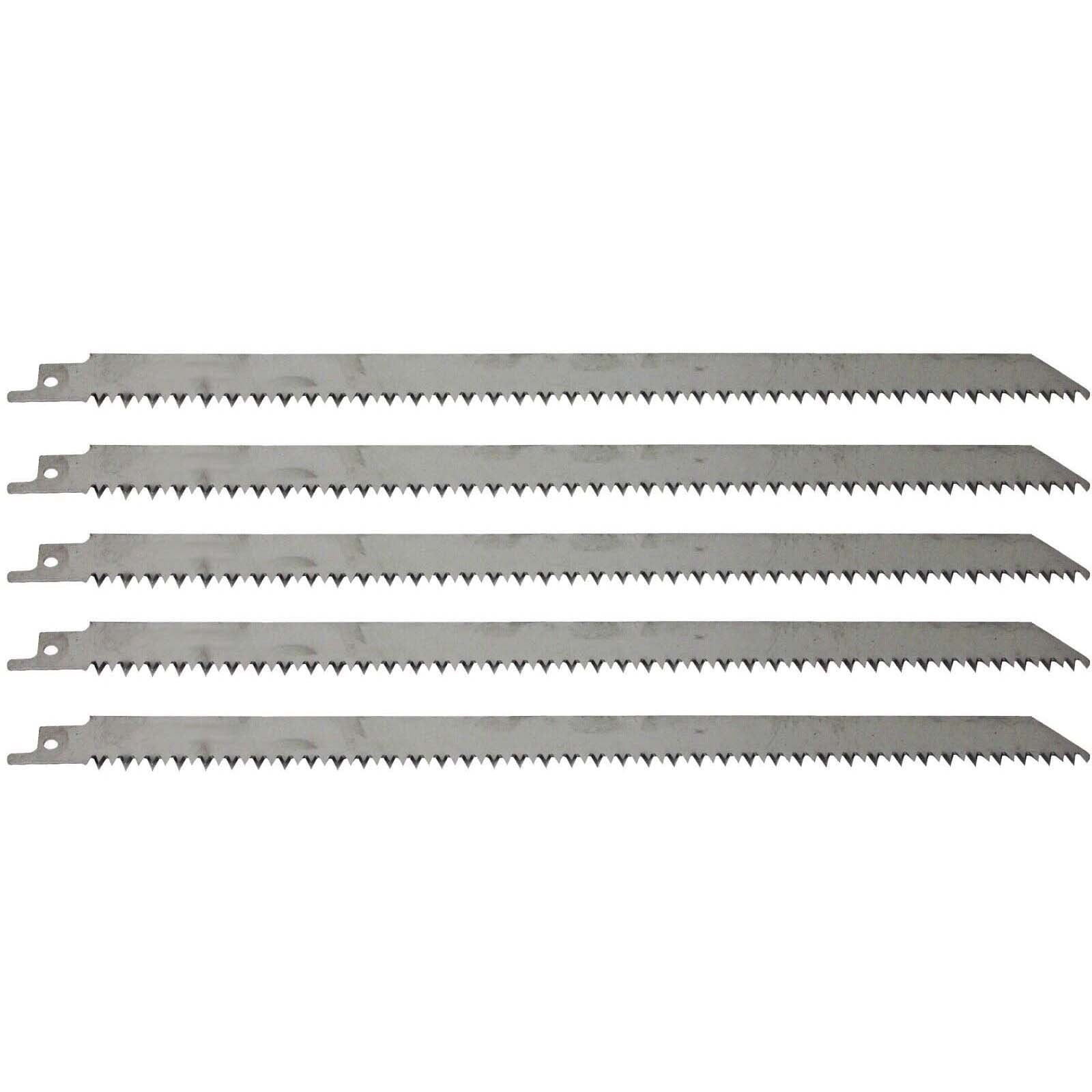 Binwennn 12 Inch Stainless Steel Meat Bone Cutting Reciprocating Saw 5 Pack