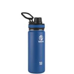 Takeya Originals Vacuum-Insulated Bouteille d'eau en acier inoxydable, 18oz, marine