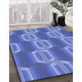 thumbnail image 3 of Ahgly Company Machine Washable Indoor Rectangle Transitional Sky Blue Area Rugs, 2' x 5', 3 of 7
