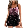 thumbnail image 1 of QIPOPIQ Tankini pour Femmes Maillots de Bain Conservateurs Imprimé à Bretelles Croisées dans le Dos Ensemble Deux Pièces Maillots de Bain Robe de Bain Maillot de Bain Deux Pièces Liquidation d'Été, 1 of 4