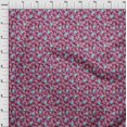 thumbnail image 3 of oneOone Viscose Chiffon Fabric Dot & Flower Floral Decor Fabric Printed BTY 42 Inch Wide, 3 of 4