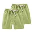 thumbnail image 1 of RXIRUCGD 2025 Summer Clothes for Kids 2PC Children's Summer Solid Casual Sports Shorts With Drawstring For Kids, 1 of 6