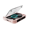 thumbnail image 4 of Wisewang Portable CD Player With High Sensitivity LCD Screen Compact Size Convenient To Carry For Outdoor FM Radio Mak Pink 135x135x25mm, 4 of 6