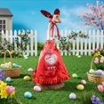thumbnail image 3 of RKSTN Polyester Statue Valentines's Easter Gooses Outfits Gooses Statue Valentines's Day Dress Patio Gooses Outfits Hat Set For 23Inch Statue Patio Garden Decoration, 3 of 8