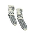thumbnail image 3 of Charter Club Women’s Fair Isle Slipper Socks, Gray, Small/Medium, 3 of 4