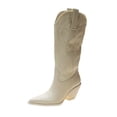 thumbnail image 1 of jovati Womens Shoes Retro Embossing Pattern Mid Heel Zipper Fashion Leather High Boots, 1 of 9