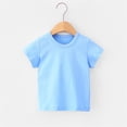 thumbnail image 2 of T-shirt en Coton à Col Rond pour Garçons et Filles, T-Shirts pour Enfants, Mode, 2 of 6