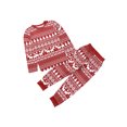 thumbnail image 4 of Pyjamas de Noël Parent-Enfant, Haut et Pantalon Flocon de Neige Arbre Élan, 4 of 9