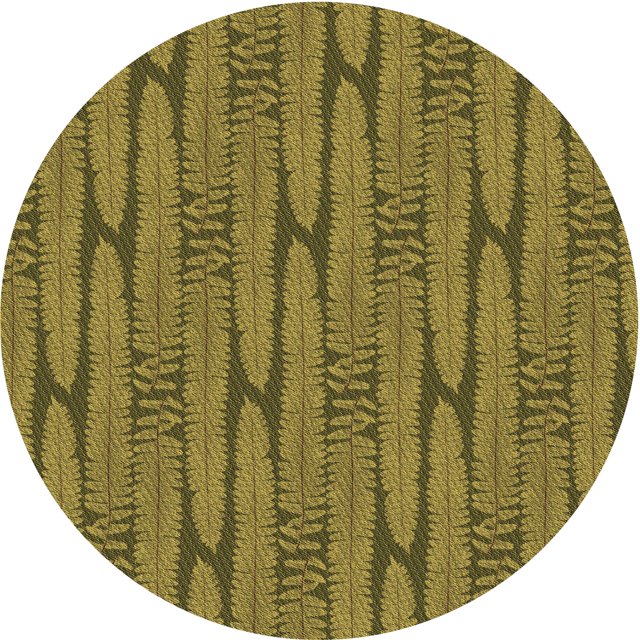 Ahgly Tapis Rond Lavable en Machine Intérieur Transitionnel Brun Bronze Foncé, 3 Pieds Rond