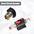 thumbnail image 3 of Unique Bargains 1 Set DC 12V- 48V 50Amp Auto Circuit Breaker with Manual Reset Inline Fuse Holder Protector Black Red, 3 of 8