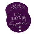 thumbnail image 1 of Inkdotpot Silver Foil Paper Hang Tags Let Love Sparkle Wedding Favor Tags 100 Pieces, 1 of 6