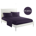 thumbnail image 3 of Topcobe Solid Color Bed Sheet Set for Adults Teens, Queen Size Purple, 3 of 4
