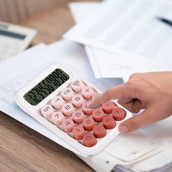 EGNMCR Calculatrices Standard de Base Mini Calculatrice de Bureau Numérique avec Écran LCD à 10 Chiffres - Calculatrice Intelligente Format de Poche pour la Maison l'École pour Enfants une Calculatrice