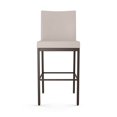 thumbnail image 4 of Amisco Perry Plus 26" Faux Leather Counter Stool in Cream/Dark Brown, 4 of 9