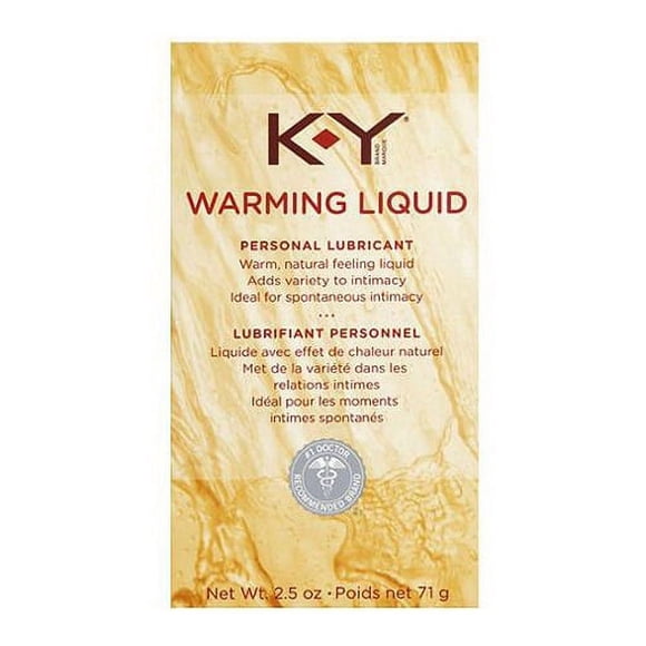 K-Y Lubrifiant Personnel Liquide à Sensation Réchauffante - 2,5 Oz, Lot de 6