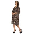 thumbnail image 3 of Moomaya Caftan Court pour Femmes, Robe de Nuit de Couverture, Robe Caftan, Manches Kimono, Tenue de Plage, 3 of 6