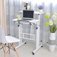 thumbnail image 4 of Chariot de Bureau Assis-Debout Mobile Rehausseur Table Debout Poste de Travail Bureau Mobile Hauteur Réglable Assis-Debout Bureau de Bureau, 4 of 4