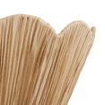thumbnail image 2 of Bouclair Natural Raffia Scalloped Ceiling Lamp, 2 of 3