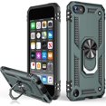 thumbnail image 1 of [PST] iPod Touch 5 / 6 / 7 Kickstand Rotating Ring Case, Heavy Duty Drop Protection Hybrid Shock Absorption Rugged Hard Phone Case Cover with Ring Stand Fits Magnetic Car Mount, 1 of 2