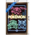 thumbnail image 2 of Pokémon - Neon Group Wall Poster, 14.725" x 22.375" Framed, 2 of 4