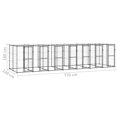 thumbnail image 4 of vidaXL Chenil Extérieur pour Chien en Acier avec Toit 16,94 M2, 4 of 4
