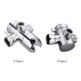 thumbnail image 4 of 3-Way Shower Diverter Valve Mount G12 Handheld Shower Arm Diverter Splitter Polished Chrome Bathroom Shower System Replacement Part Attachment, 4 of 7