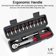 thumbnail image 3 of 16Pcs/Set Multifunctional 1/4inch 72T Ratchet Wrench 2-24N.M Torque Adjustable Wrench, 3 of 8