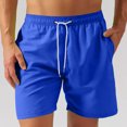 thumbnail image 1 of Styesk Mens Shorts Man Casual Sports Speed-Dry Running Mesh Zipper Pocket Drawstring Shorts, 1 of 6
