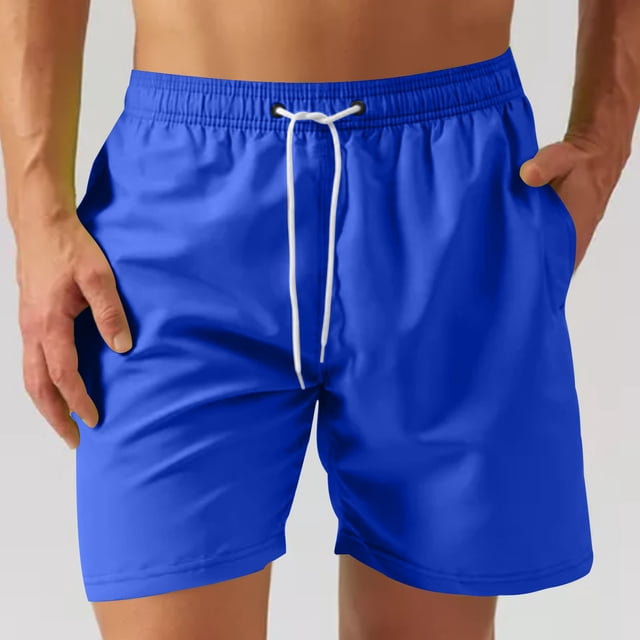 Styesk Mens Shorts Man Casual Sports Speed-Dry Running Mesh Zipper Pocket Drawstring Shorts