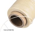 thumbnail image 4 of Unique Bargains 186 Yards 210D/1mm Leather Sewing Thread Polyester Waxed Cord, Wheat, 4 of 5