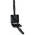thumbnail image 1 of SynSpiritStore Non-Stick Aluminium 2 Cut Sandwich Toaster Black, 1 of 1