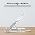 thumbnail image 4 of TFixol Adjustable Laptop Tablet Stand Multi-angle Laptop Holder Portable & Foldable Laptop Riser for 10-16'' laptops Hollow Design Black, 4 of 8